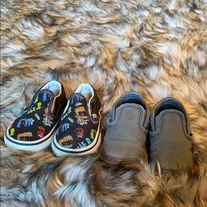 Bundle of toddler slip on vans